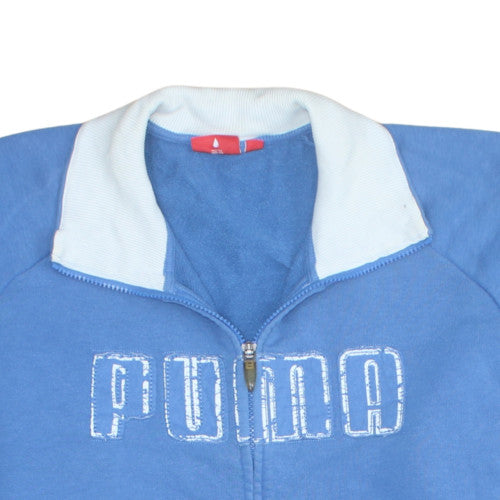 Puma Men’s Blue Full Zip Sweatshirt Size L Sports Fleece