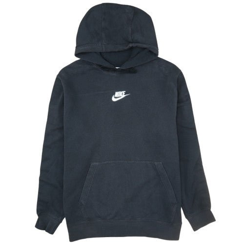 Nike Men's Black Pullover Hoodie L Logo Fleece Sweatshirt