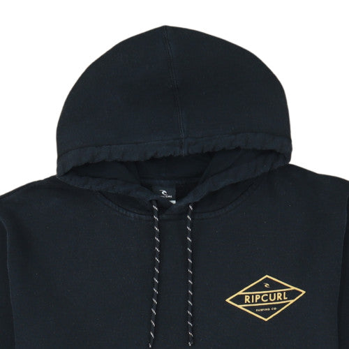 Ripcurl Men's Black Pullover Hoodie L Logo Surf Graphic