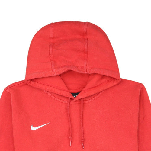 Nike Womens Red Pullover Hoodie Medium Cotton Blend Casual