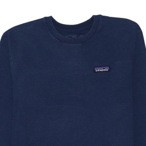 Patagonia Men's Blue Regular Fit Pullover Crew Neck Sweatshirt S