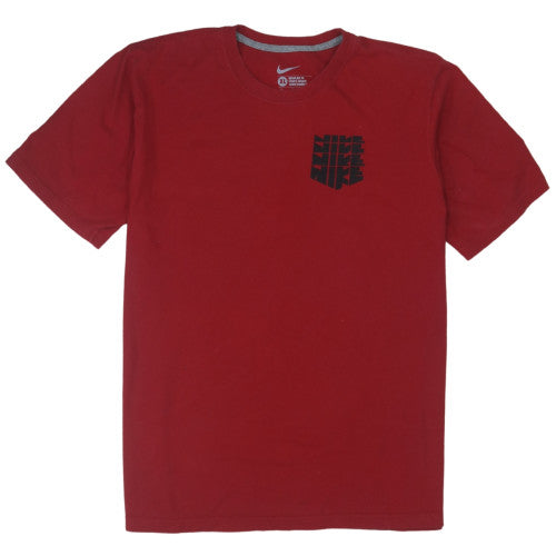 Nike Men's Red XL Regular Fit Sports Logo Crew Neck T-Shirt