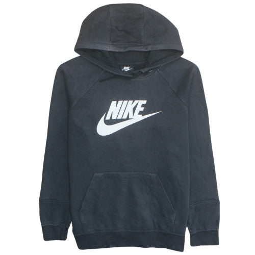 Nike Men's Black Pullover Hoodie L Regular Fit Fleece Sweatshirt
