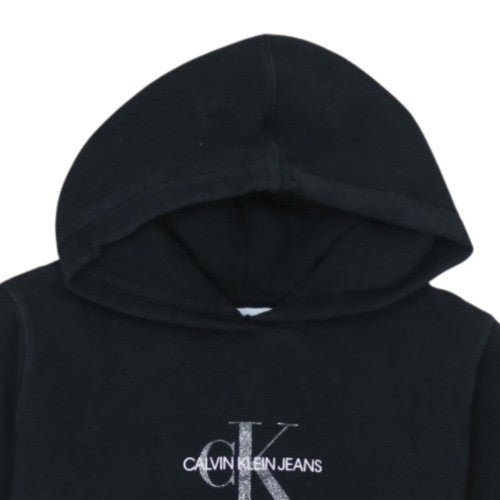 Calvin Klein Jeans Men's Black Logo Pullover Hoodie Size L