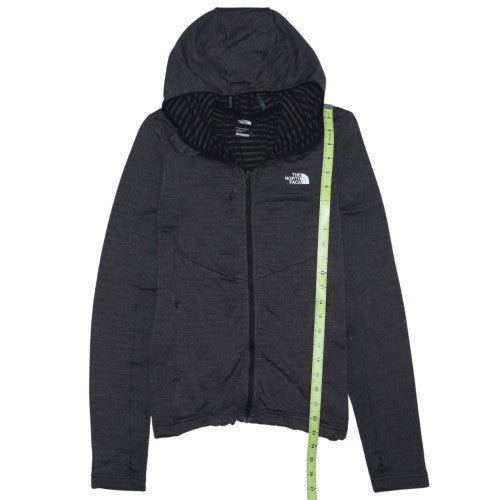 The North Face Womens Black Slim Fit Hooded Full Zip Jacket Size S