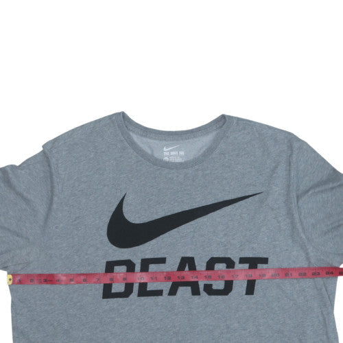 Nike Men's Grey Dri-Fit Crew Neck Athletic T-Shirt XXL