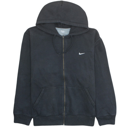 Nike Men's Black Full Zip Hoodie XL Fleece Sports Sweatshirt