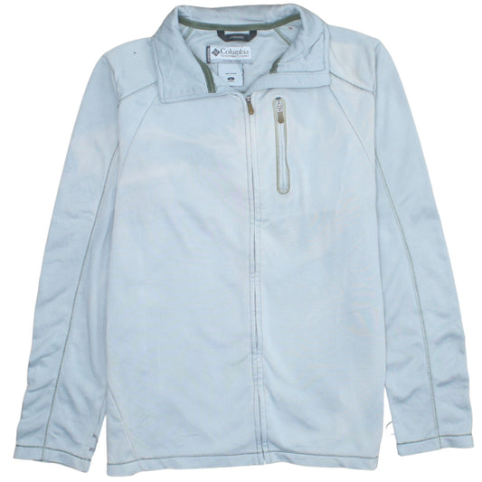 Columbia Men's Grey L Full Zip Lightweight Fleece Active Jacket
