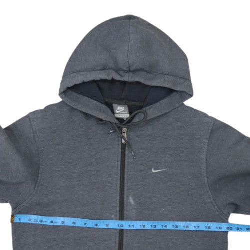 Nike Mens Grey Full Zip Hoodie Size S Sportswear Cotton Blend