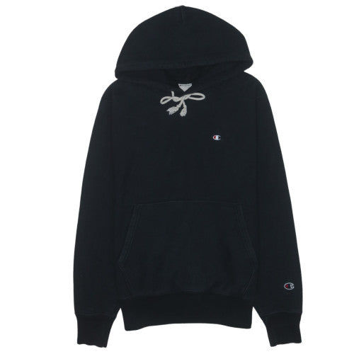 Champion Men's Black Small Pullover Hoodie 84% Cotton 16% Polyester