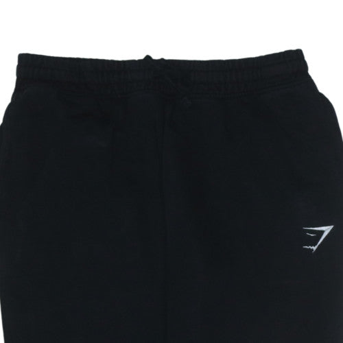Gymshark Men’s Black Joggers M Regular Fit Fleece Tapered Sweatpants