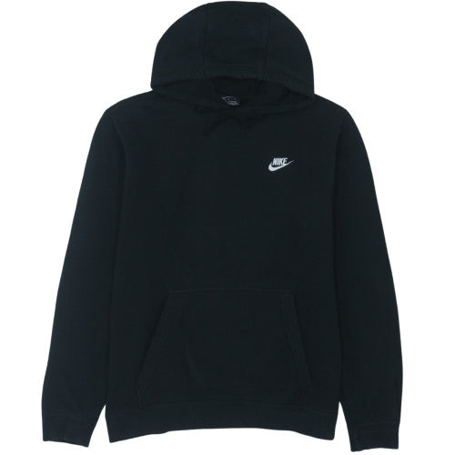 Nike Women's Black Pullover Hoodie L Cotton Blend Fleece Sweatshirt