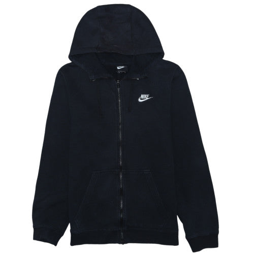 Nike Men's Black Small Full Zip Hoodie Cotton Blend