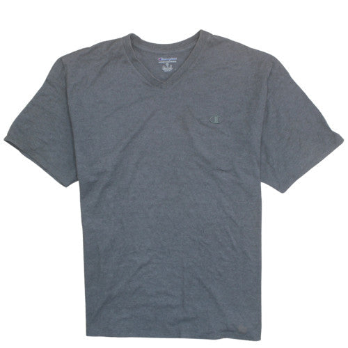 Champion Men's Grey 2XL V-Neck Short Sleeve T-Shirt