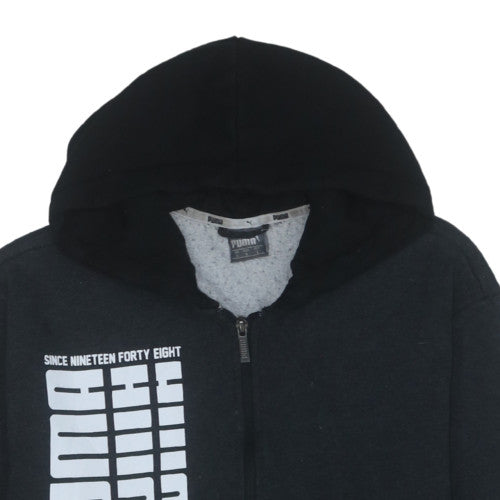 Additional view of Puma Men's Black Full Zip Hoodie L Fleece Sportswear
