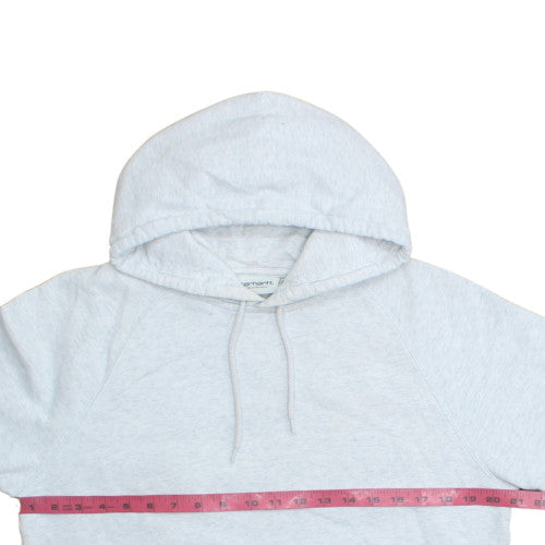 Carhartt Women Grey Small Pullover Hoodie Cotton Blend Casual