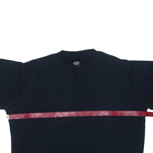 Dickies Men's Black Medium Crew Neck Cotton Sweatshirt