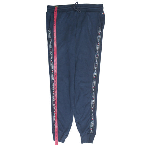 Tommy Hilfiger Men's Blue Jogger Sweatpants L Logo Tape Casual