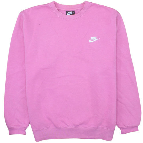 Nike Women's Pink Crew Neck Pullover Sweatshirt Size M