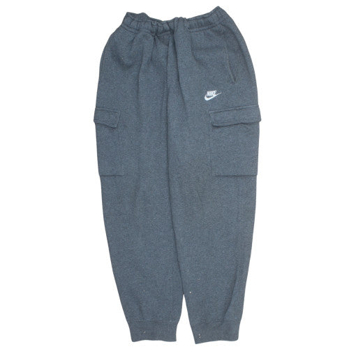 Nike Men Grey L Cargo Jogger Sweatpants Cotton Blend