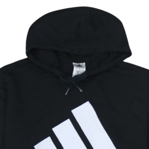 Adidas Men’s Black Pullover Hoodie L Logo Fleece Sweatshirt
