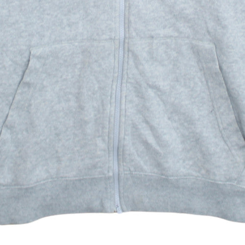 Nike Men's Grey XL Full Zip Fleece Hoodie Sweatshirt