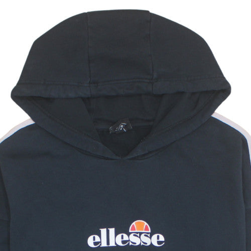 Ellesse Womens Black Hoodie Size 26 Pullover Hooded Sweatshirt