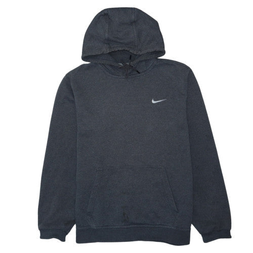 Nike Men's Grey Pullover Hoodie L Regular Fit Fleece Sportswear