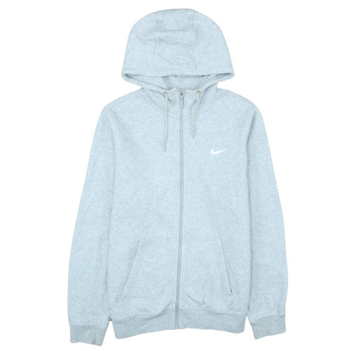 Nike Men's Grey Full Zip Hoodie Size L Fleece Sportswear