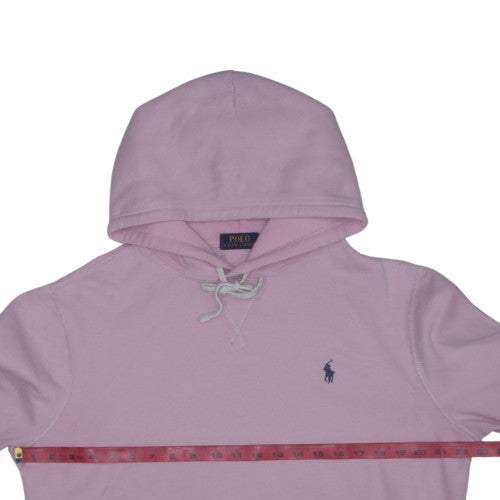Polo Ralph Lauren Womens Pink Pullover Hoodie Medium Cotton Blend