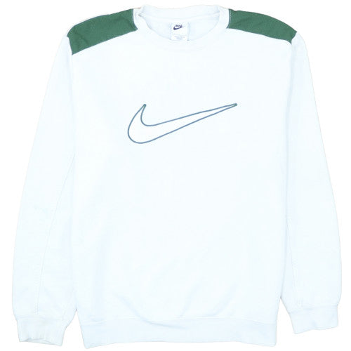 Nike Men's White Long Sleeve Pullover Sweatshirt Size L