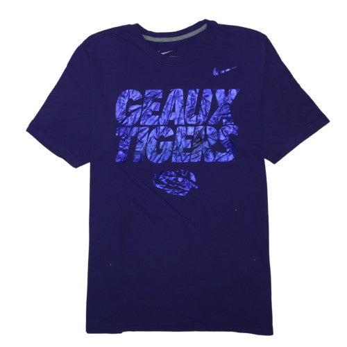 Nike Men's Purple Geaux Tigers Graphic Crew Neck T-Shirt XL Regular Fit