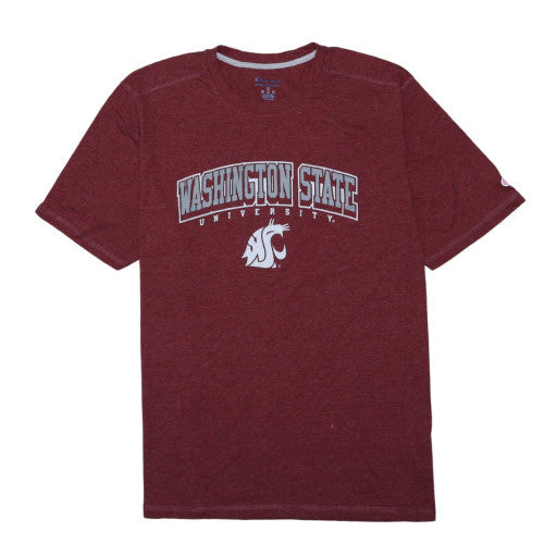 Champion Men's Maroon Washington State University Crew Neck T-Shirt XL
