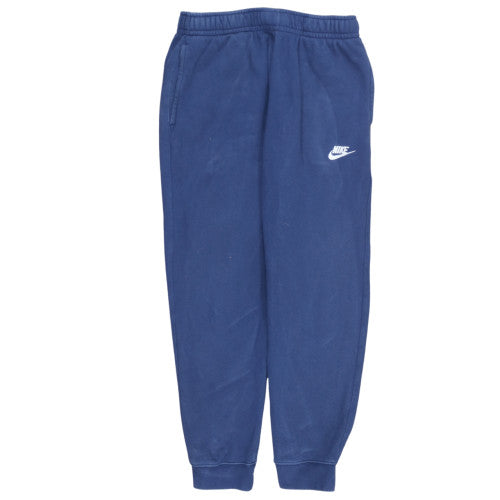 Nike Men's Blue Fleece Sweatpants M Regular Fit Elastic Waist