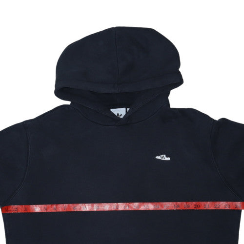 Adidas Men's Black Pullover Hoodie L Logo Sports Cotton