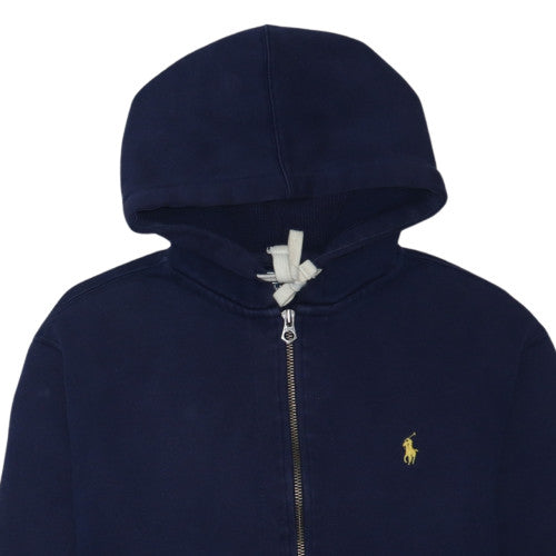 Polo Ralph Lauren Men's Blue Full Zip Hoodie Size L Cotton Blend
