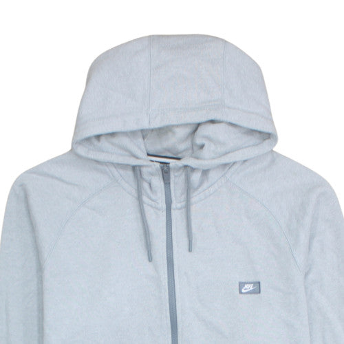 Nike Mens Grey 2XL Full Zip Hoodie Fleece Sweatshirt