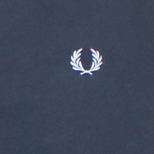 Fred Perry Men's Blue 1/4 Zip High Neck Sweatshirt Size L