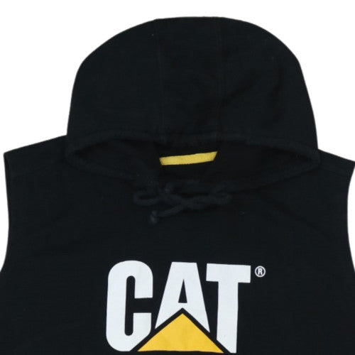 Caterpillar Men's Black 2XL Sleeveless Hooded T-Shirt