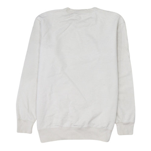 Lee Men’s Ivory Regular Fit Crew Neck Cotton Sweatshirt M