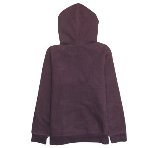 Champion Womens Burgundy Hoodie L Cotton Pullover Casual Sweatshirt