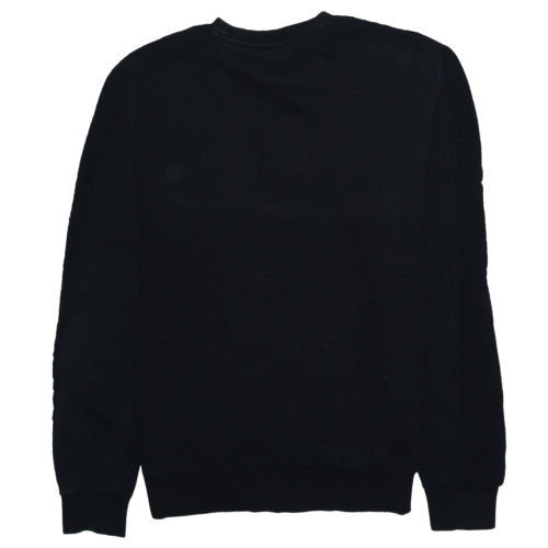 FILA Mens Black Small Crew Neck Pullover Logo Sweatshirt