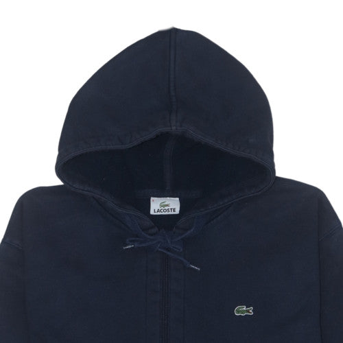 Lacoste Men's Blue Full Zip Hoodie 4XL Cotton Blend