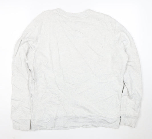 Reebok Men’s Grey Crew Neck Pullover Sweatshirt L