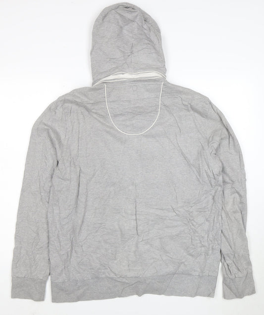 Hugo Boss Mens Grey Full Zip Hoodie 7XL Regular Fit