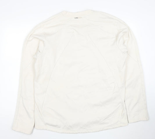 adidas Mens White XL Pullover Sweatshirt ClimaWarm Sports Top