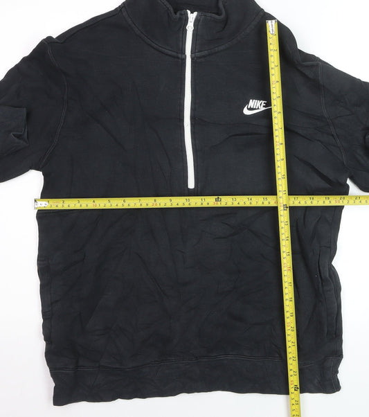 Nike Men's Black 1/2 Zip Pullover Sweatshirt M Regular Fit