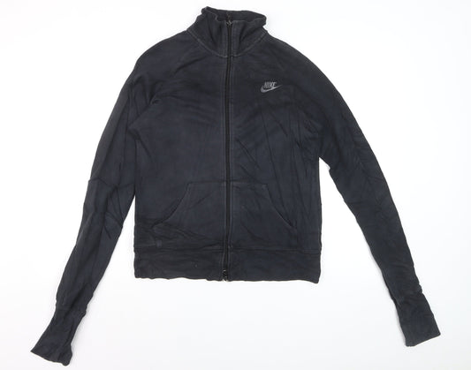 Nike Men's Black Full Zip Fleece Sweatshirt L Regular Sportswear