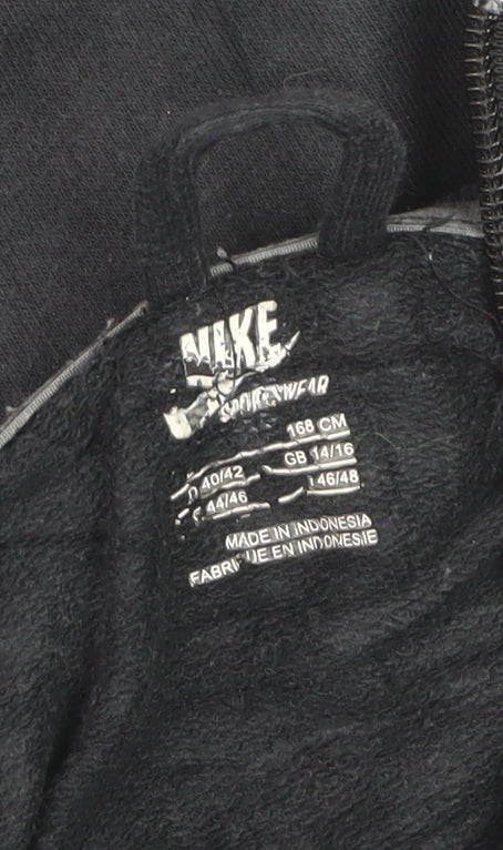 Nike Men's Black Full Zip Fleece Sweatshirt L Regular Sportswear