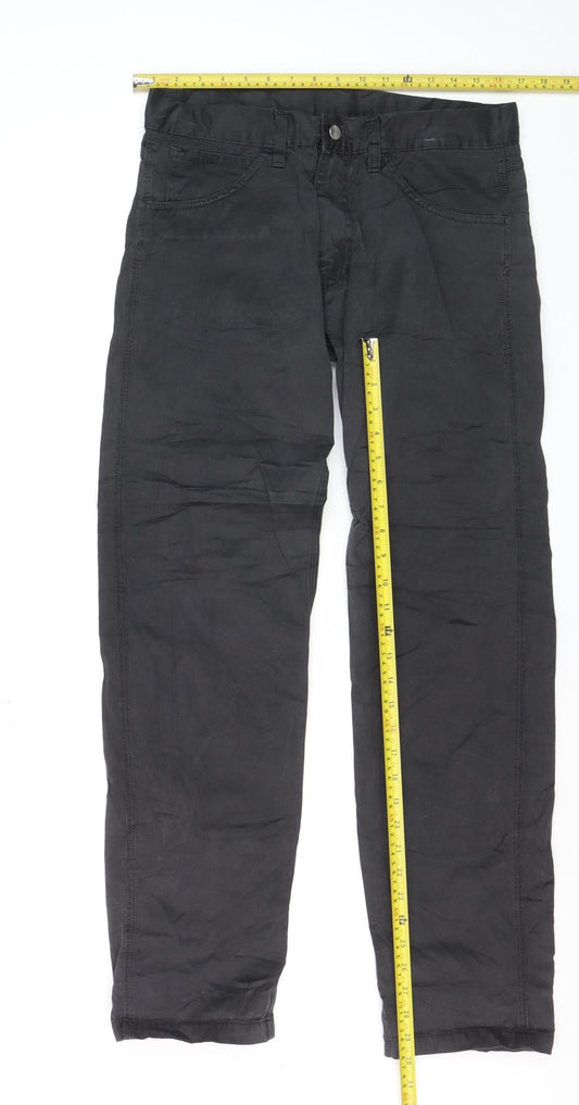 Carhartt Men's Black Skill Pant Chino Trousers 31x32 Regular Fit